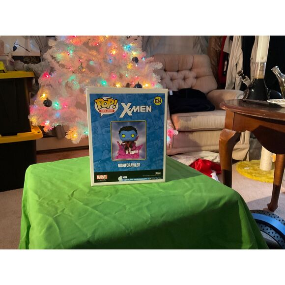 Pop! Deluxe X-Men Nightcrawler Glow in the Dark BAMF PX Previews Exclusive - Picture 8 of 10